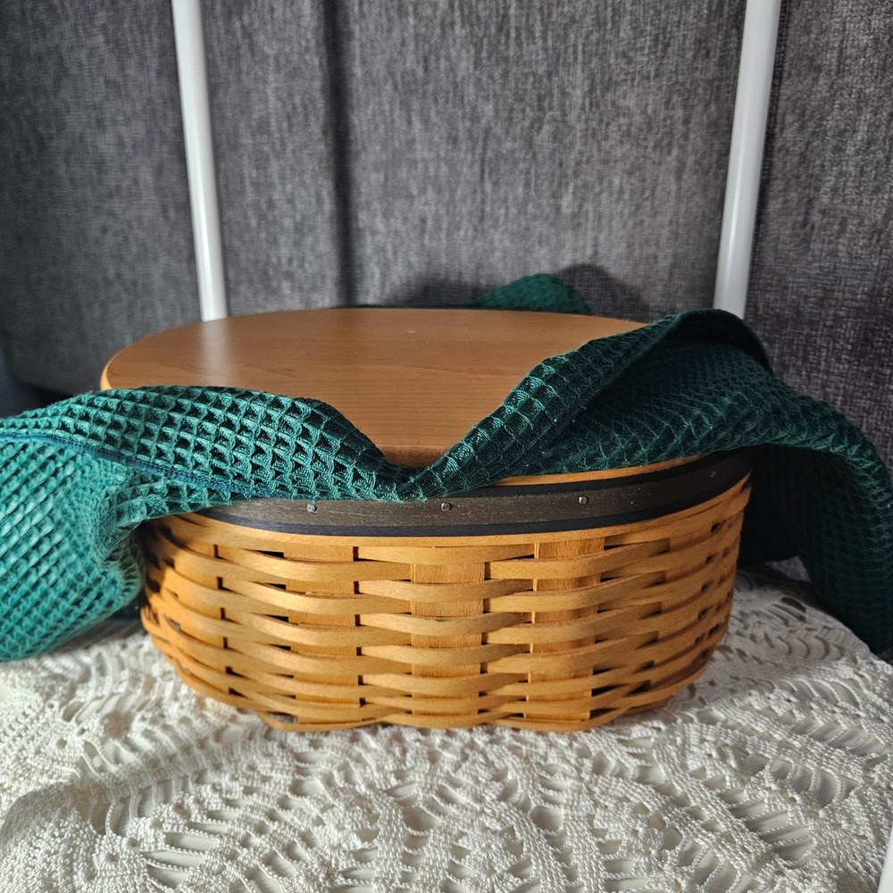 Longaberger Collectors Club Harmony Basket No 1 with Liner & Protector Woodcraft